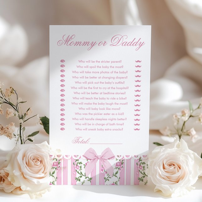 Love Shack Baby Mommy or Daddy Baby Shower game (Criador carregado)