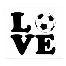 Love Soccer impressão / poster