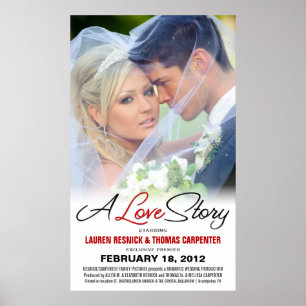 Love Story - poster da foto do filme do casamento