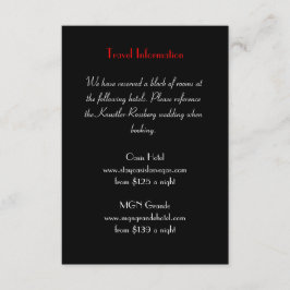 Love Struck Las Vegas - Cartão extra de informação