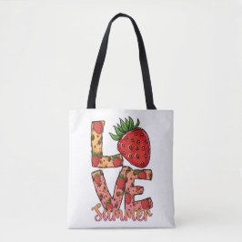Love Summer Strawberry Tote Bag | Hello Summer Bag
