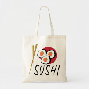 Love Sushi Organic Planet Bolsas de canvas Reutili