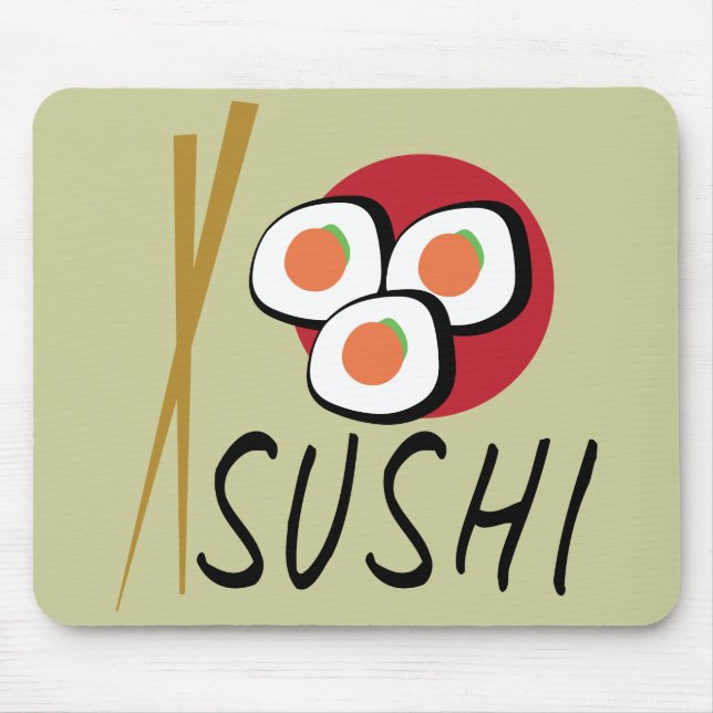 Love Sushi Organic Planet Mousepads (Frente)