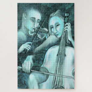 Love Symphony - Duet - Art Painting Quebra-cabeça