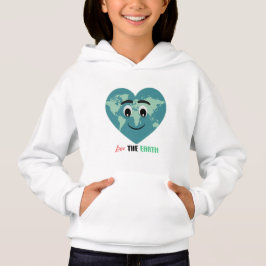 Love The Earth Cute Heart World Hoodie