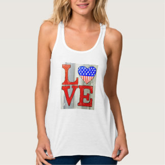 Love U.S.A. Heart Tanque top