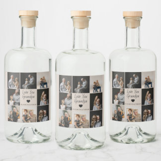 Love You Grandpa with Heart & Photos - 