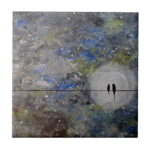 Lovebirds em uma tempestade