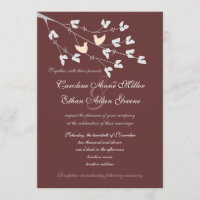 Lovebirds que Wedding o convite