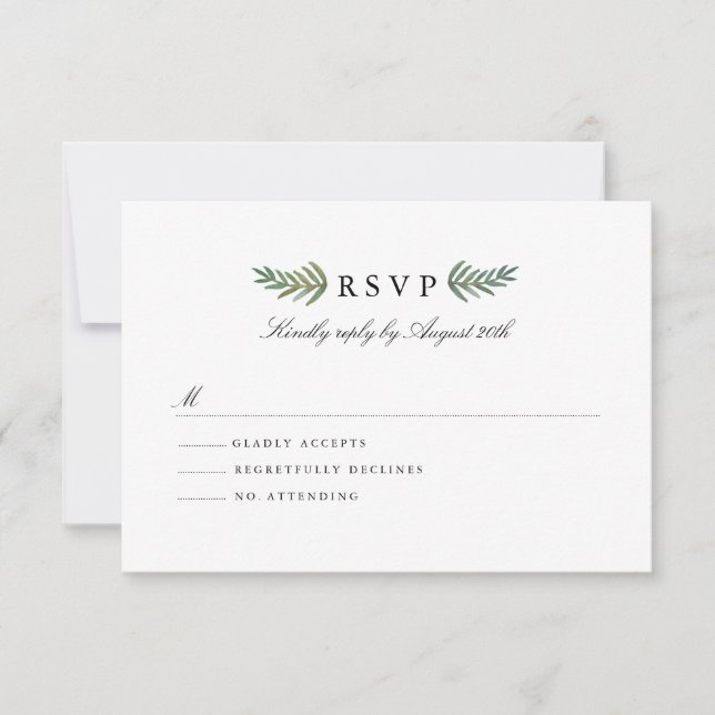 Loved Dearly RSVP (Frente)