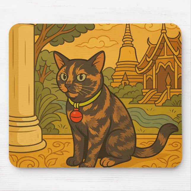 Lovely Siam Cat Mousepad (Frente)