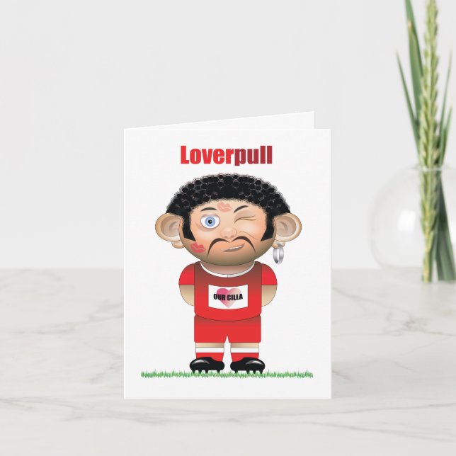 LoverPull (Liverpool) Cartão de Futebol Engraçado (Frente)