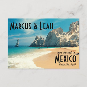 Lovers Beach, Cabo, México: Anúncio de casamento/C