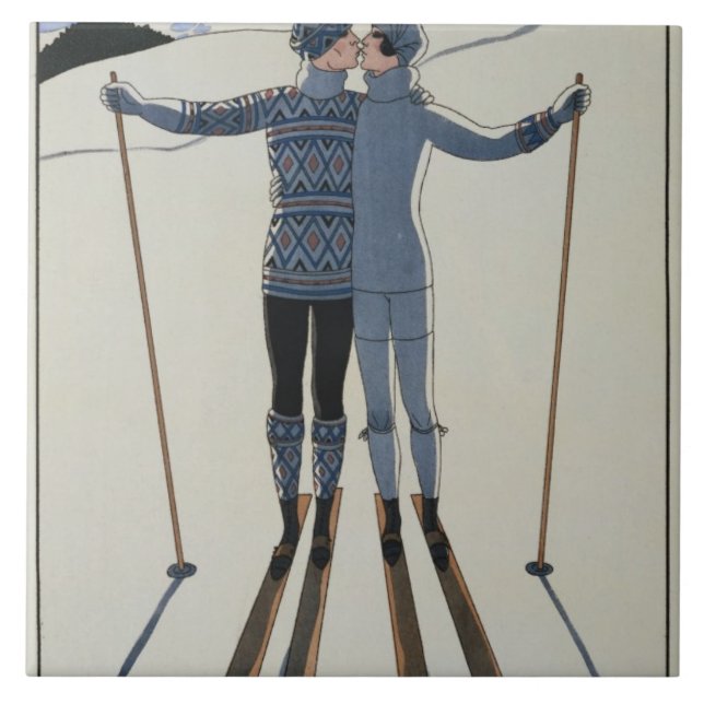 <Lovers in the Snow> por Georges Barbier (Frente)