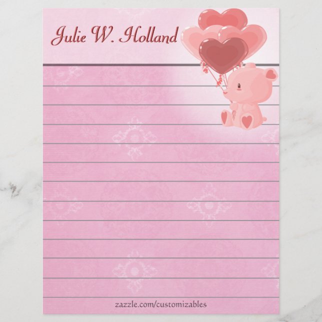 Loving Bear Letterhead (Frente)