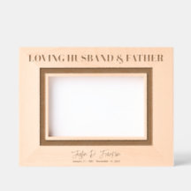 Loving Husband & Padre Memorial Keepsasaame 6x4L