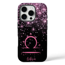 Loving Libra Glitter Impressão Capa de telefone