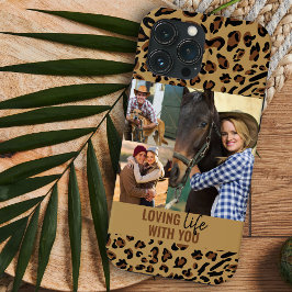 Loving Life with You Leopard Print 3 Photo Brown