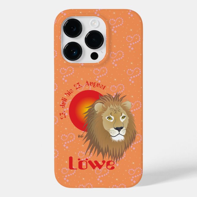 Löwe 23. Juli bis 22. August Apple iPhone Hüllen (Verso)