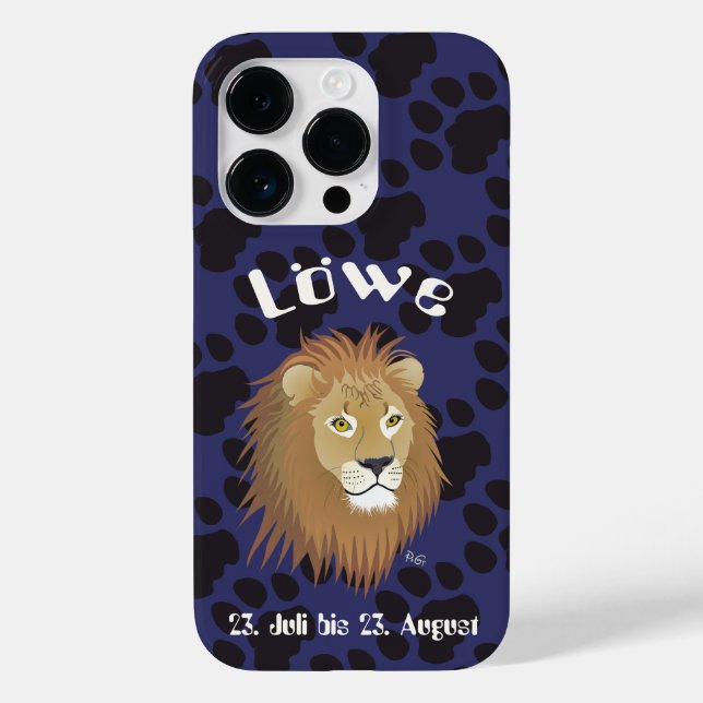 Löwe 23. Juli bis 22. August Apple iPhone Hüllen (Verso)