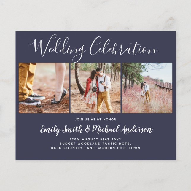 Lowest Price Budget Wedding Photo Collage Flyer (Frente)