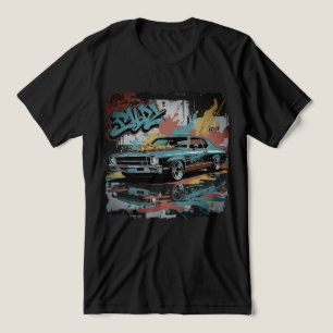 Lowrider dos anos 60 em estilo de arte de parede d
