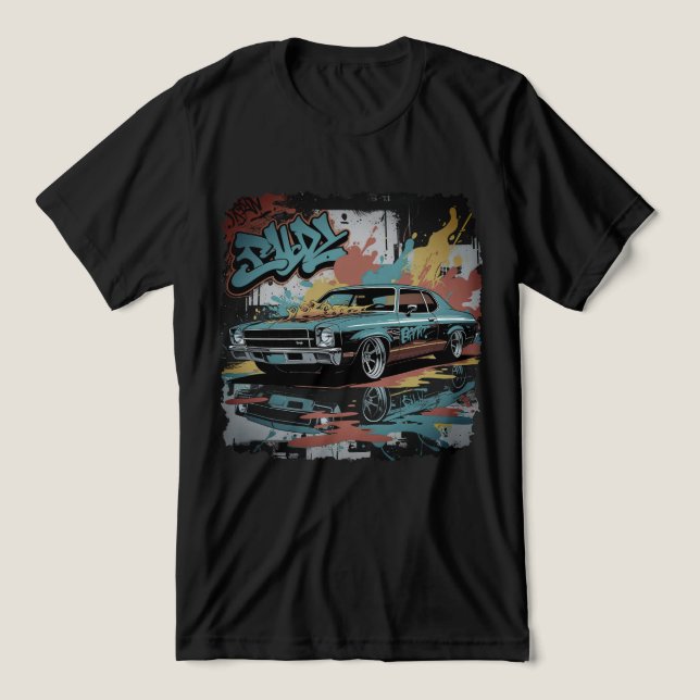 Lowrider dos anos 60 em estilo de arte de parede d (Design frontal)