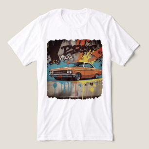 Lowrider dos anos 60 em estilo de arte de parede d