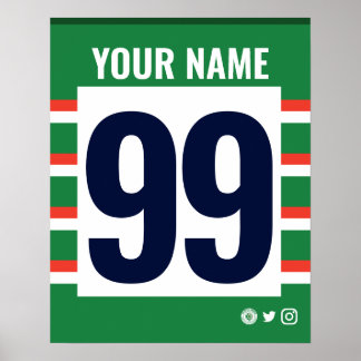 Lstr Tigers Personalizado Poster de Camisa de Rugb