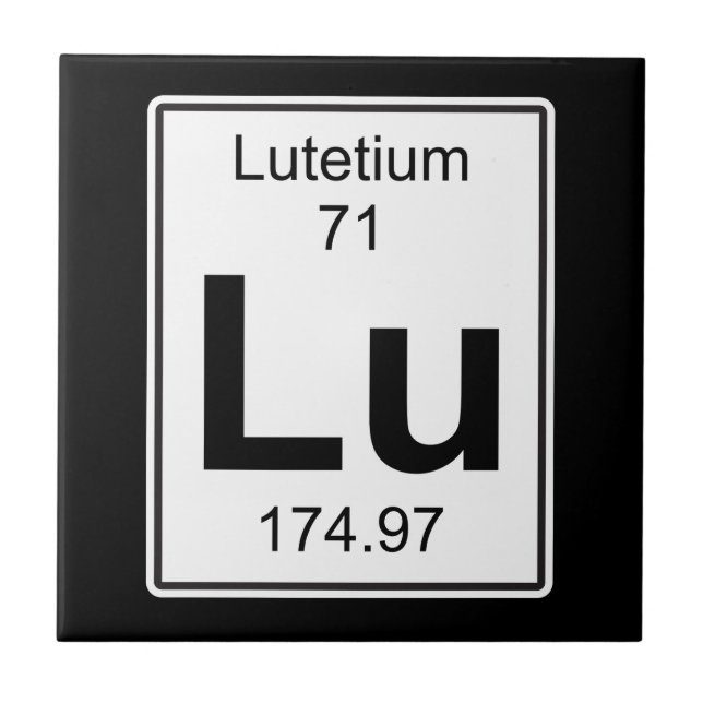 Lu - Lutetium (Frente)
