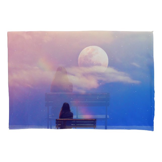 Lua Arco-íris: Beleza Pastel Sky. (Frente)