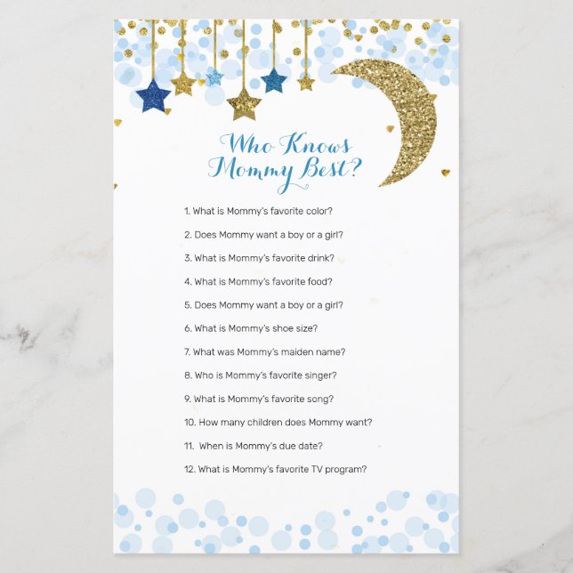 Lua azul brilhante Aquarela Que Conhece Melhor A M (Frente)