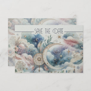 Lua Azul Dourada Celestial Salvar Data