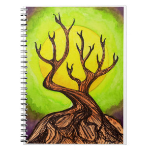Lua & caderno da árvore