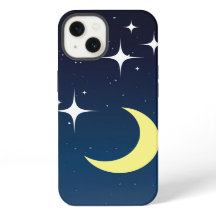 Lua Crescente Com Capas de iphone De Estrelas