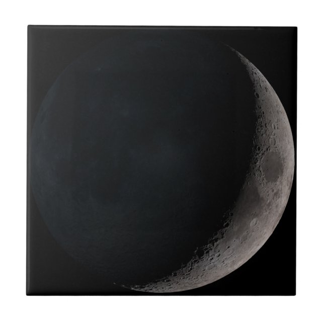 Lua crescente das imagens da NASA (Frente)