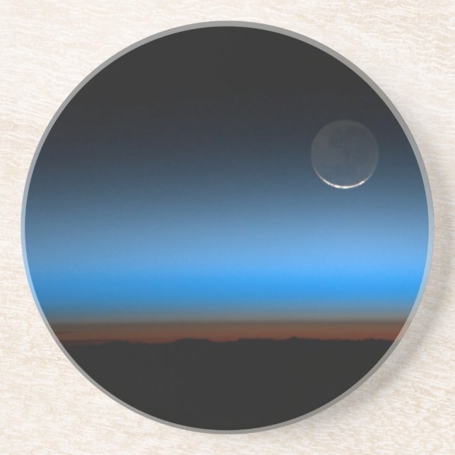 Lua da Porta copos de Sandstone Espacial (Frente)