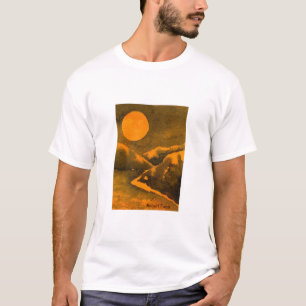 Lua de caçador de cheios com camisetas noturnas