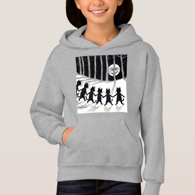 Lua de cheio e Gatos, Louis Wain (Frente)