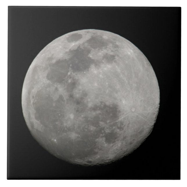 Lua de Cheio em preto e branco. Crédito como: Arth (Frente)