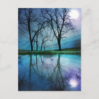 Lua de inverno, cartão postal