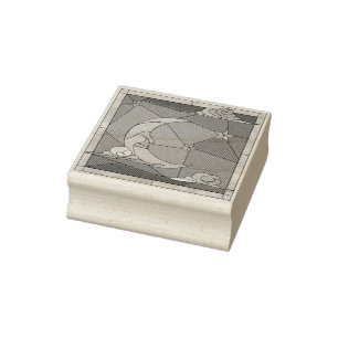 Lua de vidro, estrelas e cápsulas Carimbo de borra