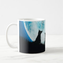 Lua do lobo da caneca