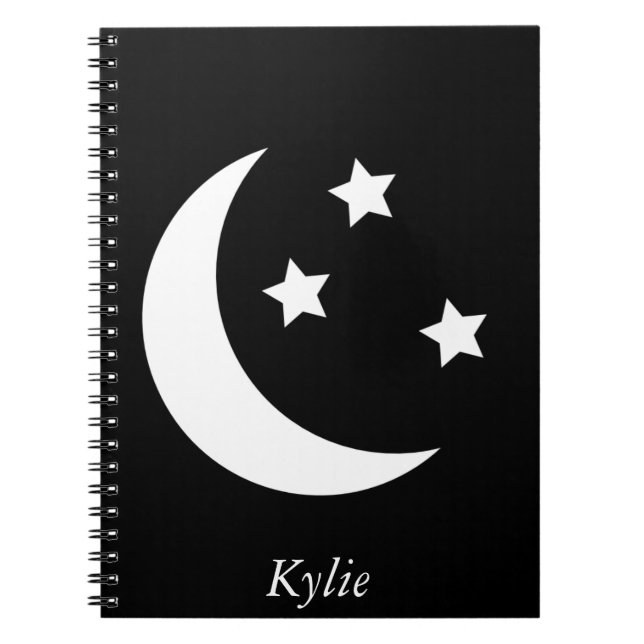 Lua e caderno personalizados das estrelas (Frente)