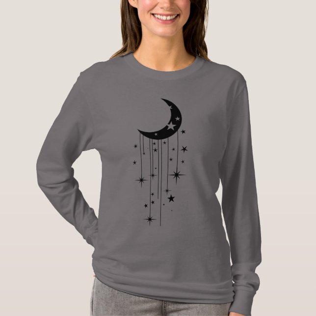 Lua e Estrelas - Camisa T (Frente)