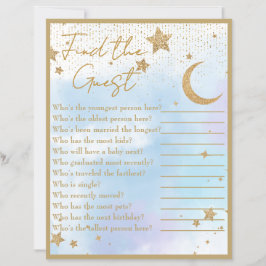 Lua e Estrelas Encontram o Jogo do Chá de fraldas 