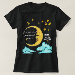 Lua e estrelas Mente sobre a camisa Matter olho ma