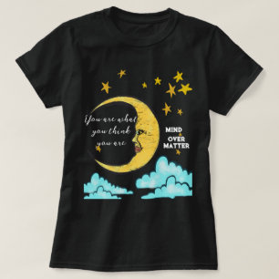 Lua e estrelas Mente sobre a camisa Matter olho ma