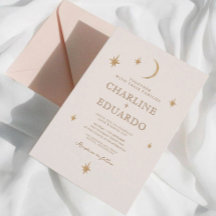 Lua e Estrelas Ouro Celestial