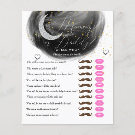 Lua e Estrelas | PAI MAMÃE | Jogo Chá de fraldas